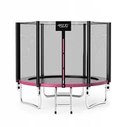Батут с наружной сеткой 4FIZJO Classic 8FT 252 см Black/Pink (P-5907739314536)