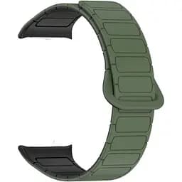 Ремінець DK для Xiaomi Mi Band 8 Pro Silicone Shaped Magnetic Band (018838) (green / black)