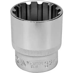 Головка торцева Yato квадрат 1/2" Spline M32 мм L= 45 мм CrV (YT-14839)
