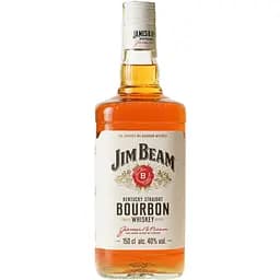 Виски Jim Beam White Kentucky Staright Bourbon Whiskey, 40%, 1,5 л