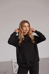 Стильний худі для вагітних та годуючих мам тринитка Chelm L-XL (46-48) Lullababe Чорний
