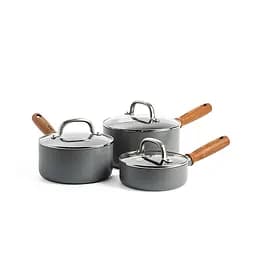 Набір ковшів з кришками GreenPan Mayflower Pro, 16/18/20 см, 1,05/2,1/3,1 л з керам. покриттям - мініатюра 1