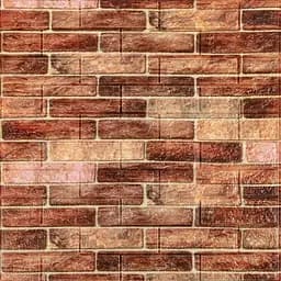 Самоклеющийся декоративный 3D панель 700х770х5мм Коричневый Екатеринославский кирпич (179) SW-00000248