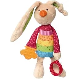 Мягкая детская игрушка Кролик с погремушкой Sigikid 41419SK 26 см