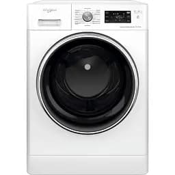 Пральна машина Whirlpool фронтальна, 11(7)кг, 1600, A, 60см, дисплей, пара, інвертор, люк чорний, білий (FFWDB1176258BCVUA)