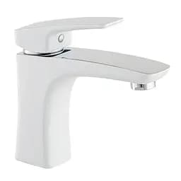 Змішувач для умивальника Mixxus Premium Patrick 001 гайка MI5853 Білий матовий