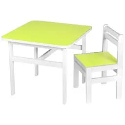 Дитячий столик DS-SP02 зі стільчиком захист плівкою салатовий