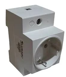 Розетка на DIN-рейку 16A 230 В  з з/к (18875)  LUMANO