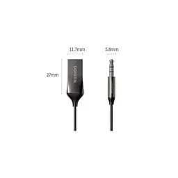 FM модулятор Ugreen Bluetooth 5.0 Aux with mic CM309 UGREEN Black (70601) - мініатюра 4