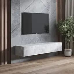 Тумба під телевізор Vays, навісна тумбочка M-19 Бетон