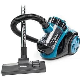 Пылесос Holmer HVCC-91В ECO Cyclone 900 W контейнер объем пылесборника 2 л HEPA-фильтр регулировка мощности на корпусе технология Multi-Cyclone микрофильтр Blue
