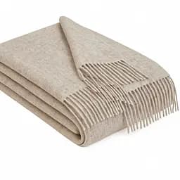 Плед Love You з екологічної вовни 140×220 см бежевий (6059)