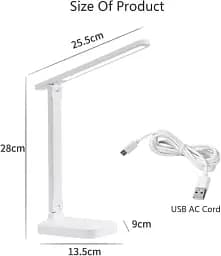 Настільна LED лампа для школяра Clover (Складана), Акумуляторна, USB порт, Сенсорна - мініатюра 5