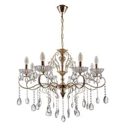 Люстра свічка Brille підвісна кришталева в хол E14 40W (BCL-667S/8)