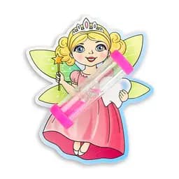 Пісочний годинник на присосці Склоприлад Чистимо зубки три хвилини Фея, рожевий (404626)