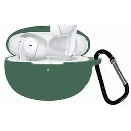 Чохол-накладка DK Silicone Candy Friendly з карабіном для Oppo Enco Free 2/2i (green)