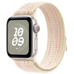 Ремінець Nike Sport Loop для Apple Watch 42(ser.1-3)/44/45/46/49mm Starlight / Pink - мініатюра 2