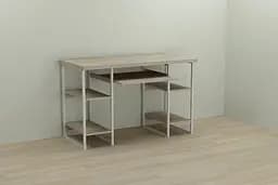 Комп'ютерний стіл Ferrum-decor Тім 75x140x70 білий ДСП Дуб Сонома 32мм (FRD-101387)