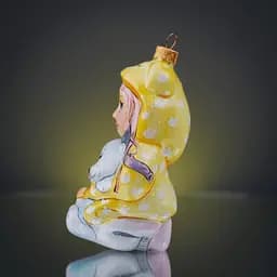 Ялинкова прикраса Різдвяні історії Маленька мрійниця скло (4820001179972) - мініатюра 2