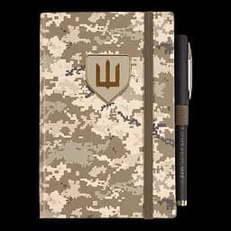 Щоденник недатований Buromax Military A6 штучна шкіра 336 сторінок світло-зелений (BM.26300-15) - мініатюра 3