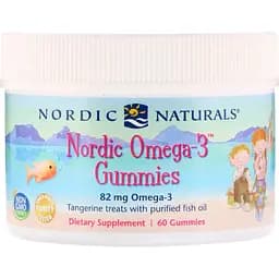 Омега-3 для детей Nordic Naturals со вкусом мандарина 82 мг 60 жевательных конфет