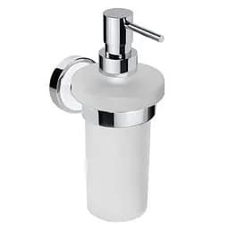 Дозатор для рідкого мила Bemeta Trend-I настінний скло основа біла 104109018, Білий