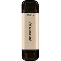Накопичувач 256GB USB 3.2 Type-A + Type-C JetFlash 930 R420/W400MB/s Чорний Transcend teh0013413 - мініатюра 2