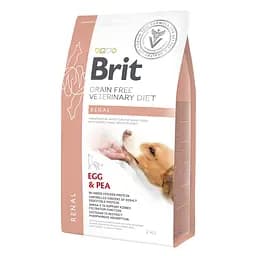 Сухий корм для собак Brit GF VetDiets Dog Renal 2 кг при нирковій недостатності (яйце. горох. гречка)
