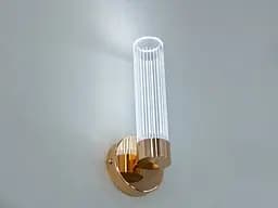 Бра настінне LED Diasha Q2/1GD, 5W, 220V, 275 лм, золото, акриловий плафон, для спальні - мініатюра 3