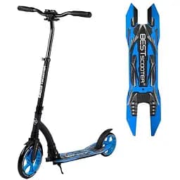 Самокат Best Scooter 89х52х90 см Черно-синий 000231484