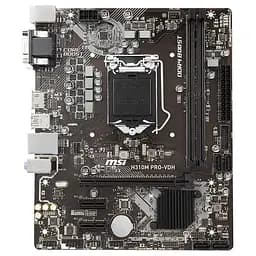 Материнська плата MSI H310M Pro-VDH (H310M Pro-VDH) (Socket 1151 v2, Intel H310, Micro-ATX) Б/в
