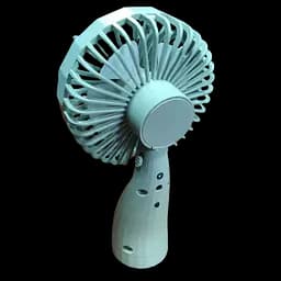 Ручний побутовий портативний вентилятор Mini Fan 6601 на акумуляторі з ручкою мінівентилятор ментоловий - мініатюра 2