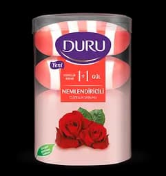 Туалетное мыло Duru 1+1 Роза с увлажняющим кремом, 4 шт. по 110 г