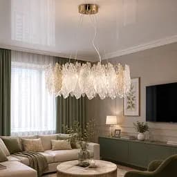 Кришталева люстра Splendid Ray LM2327/600/8 (SGD) золото, 8 ламп, Ø60 см - мініатюра 2