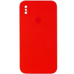 Чехол Silicone Case Square Full Camera Protective AA для Apple iPhone XS Max 6.5 Красный/Red