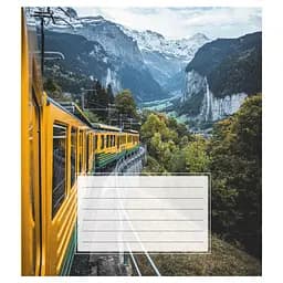 Зошит учнівський "Поїзд" Leader 018-540246L-3 в лінію, 18 аркушів