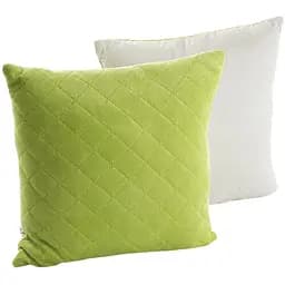 Подушка декоративна Руно 40х40 см оливкова (311.55_Olive Green ромб) - мініатюра 3