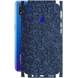 Захисна плівка StatusSKIN для Realme 3 Корпус Вініл Соти сині