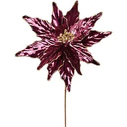 Квітка декоративна Yes! Fun Пуансетія фольга 28 см бордо (974978)