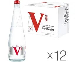 Vittel, упаковка 12 шт. по 0,75 л, Вода мінеральна, негазована, скло