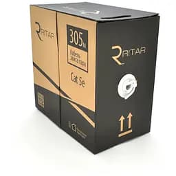 Кабель КВП UTP (4*2*0.5) 4p 24 AWG, Ritar, (CCA), для внутр. робіт, 305м, White, Corton BOX (350x350x420), Q2