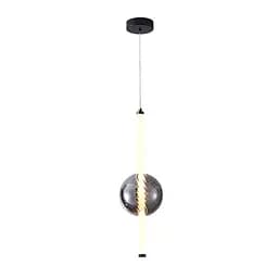Світильник підвісний LED Levistella 788P68146 BK+SM, 7W, 4000K, чорний + сріблястий метал, вінтажний стиль для вітальні - мініатюра 2