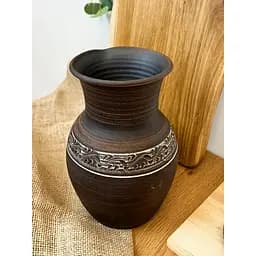 Кувшин 2 литра керамический (глиняный) резной без ручки  