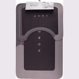 Набір діатомітових килимків для ванної та туалету Soho Gray (diat mat 50*40, 50*80 см Gray)