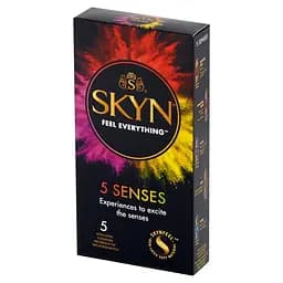 Набір презервативів Unimil Skyn 5 Senses безлатексних 5 шт.