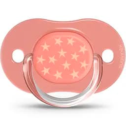 Пустышка силиконовая Suavinex Basics, симметрическая, 6-18 мес., розовый, 2 шт. (307640/2)