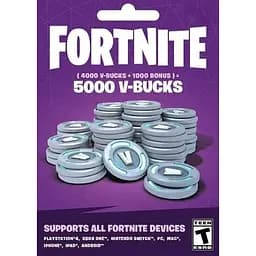 Fortnite 5000 В-баксів 4000 + 1000 V-BUCKS Nintendo Switch