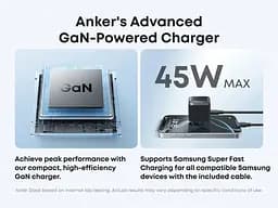 Мережевий зарядний пристрій Nano Charger - 45W USB-C Black Anker teh0022015 - мініатюра 3