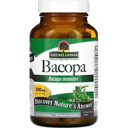 Бакопа Nature's Answer Bacopa 500 мг 90 капсул