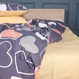 Простыня Mirson 17-0720 Ashen Hearts 150х220 см Ranforce Elite бежевая (2200010686296)